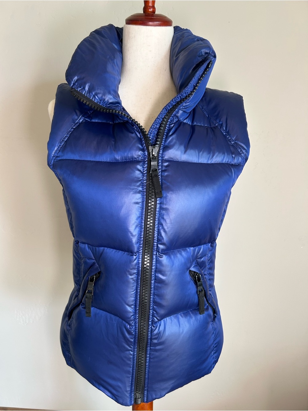 SAM. Blue Quilted Puffer Vest